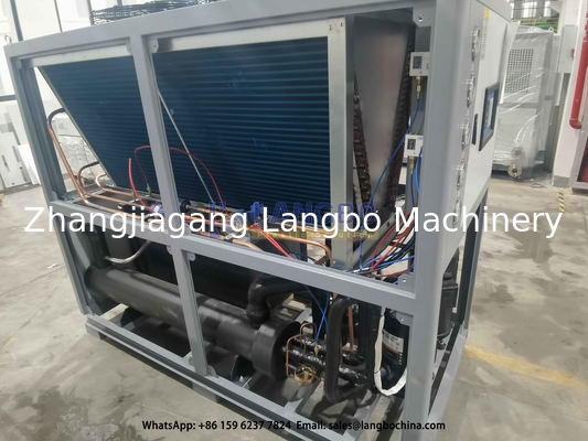 Efficient HDPE Pipe Extrusion Line Equipped Best Quality Air Cooled Chiller Machine R4047C / R22 Refrigerant