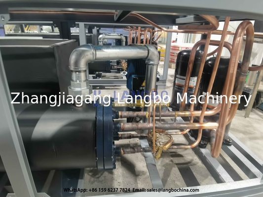 Efficient HDPE Pipe Extrusion Line Equipped Best Quality Air Cooled Chiller Machine R4047C / R22 Refrigerant
