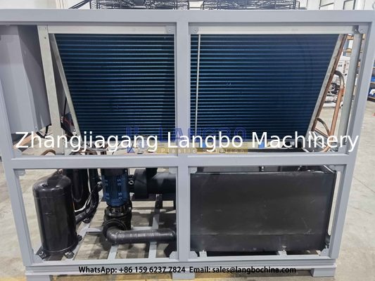 Efficient HDPE Pipe Extrusion Line Equipped Best Quality Air Cooled Chiller Machine R4047C / R22 Refrigerant