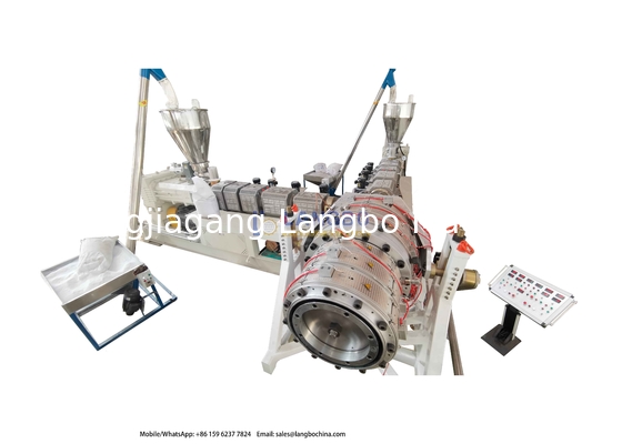 High Output Long Working Lifetime Precision Extrusion Line For PVC Double Cavity Pipes