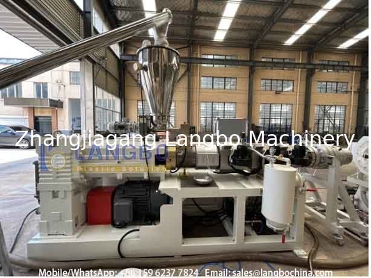 OPVC Pipe Extrusion Line 16-160mm PVC Pipe Making Machine Conical Twin Screw Extruder