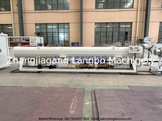 50-200mm PVC-U Pipe Extrusion Line With 80/156 55kw Integrated Gearbox And Siemens Motor