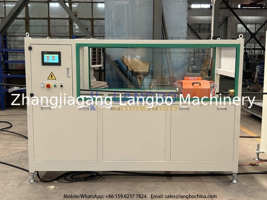 Single Screw Design High Density HDPE PE Pipe Extrusion Line For Customized Voltage Needs