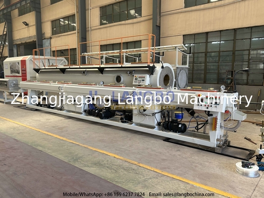 Low Noise HDPE Pipe Making Machine Pipe Extrusion Line High Capacity