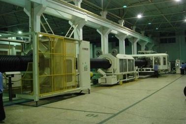 Single Screw PE Pipe Extrusion Line , High Capacity Pe Pipe Making Machine