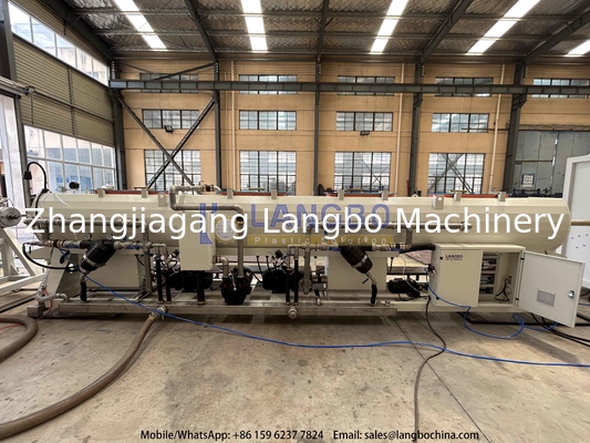 Drainage PVC Pipe Making Line With 80/156 Extruder And Socketing Machine