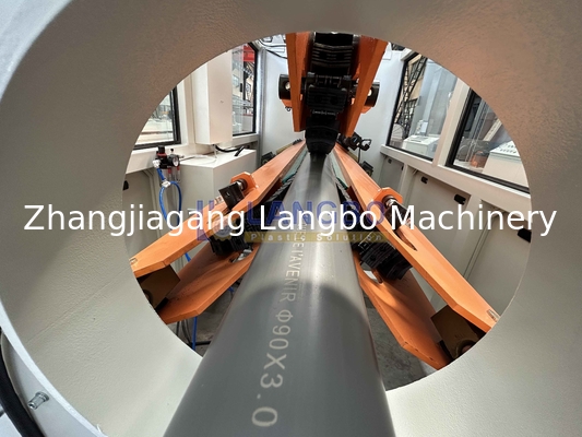 Drainage PVC Pipe Making Line With 80/156 Extruder And Socketing Machine