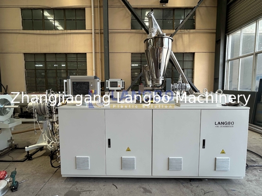 Drainage PVC Pipe Making Line With 80/156 Extruder And Socketing Machine