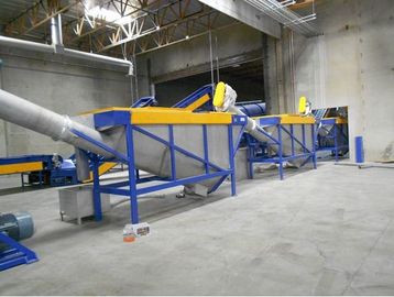PP PE Films Strand Plastic Pelletizing Machine Single Screw Double Stage Pull Strap