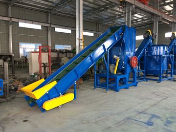 PP PE Films Strand Plastic Pelletizing Machine Single Screw Double Stage Pull Strap