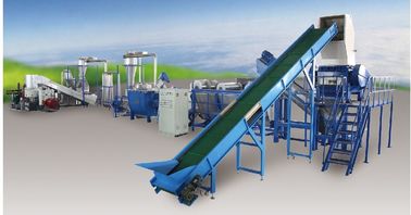 Pp Pe Film PET Recycling Line Saving Water , Plastic Washing And Drying Machine