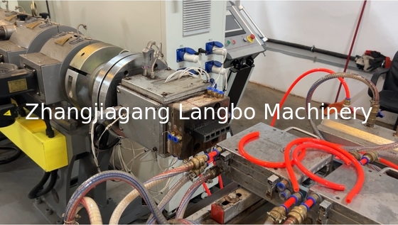 PVC WPC Conical Twin Double Screw Extruder Extrusion Line for Plastic Profile