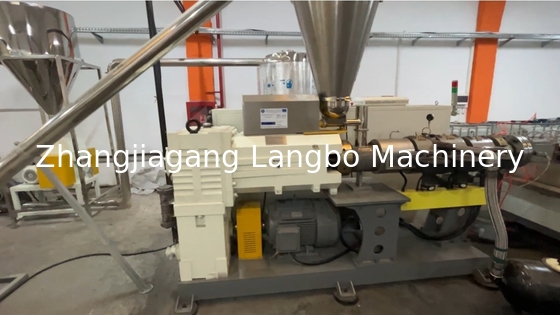 PVC WPC Conical Twin Double Screw Extruder Extrusion Line for Plastic Profile