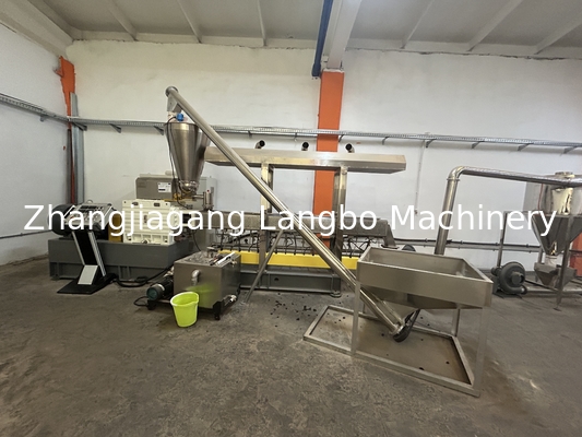 PVC WPC Conical Twin Double Screw Extruder Extrusion Line for Plastic Profile