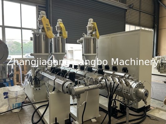 Advanced Solid Wall Automatic Ppr Pipe Extrusion Machine With 2 Years Warranty