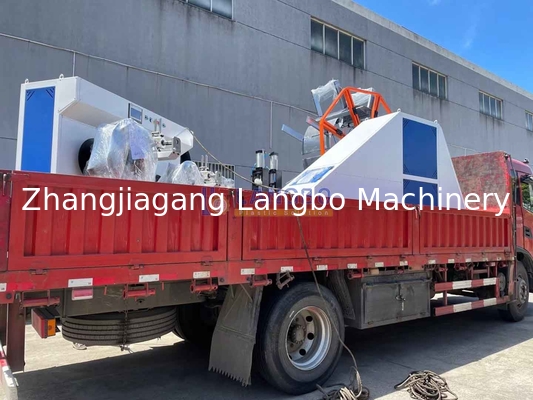 Plastic Pipe Coiler Winding Machine PE HDPE Corrugated Pipe 2 Station Reels