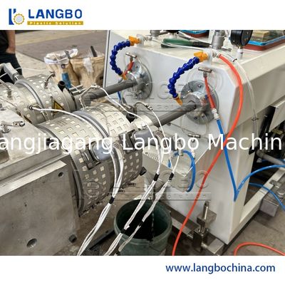 Automatic Twin Screw Pvc Pipe Machine , Pvc Hose Production Line