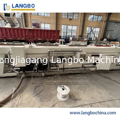 Automatic Twin Screw Pvc Pipe Machine , Pvc Hose Production Line