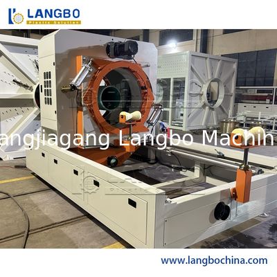 PLC Control PVC Conduit Plastic Pipe Extruder , Plastic Pipe Making Machines