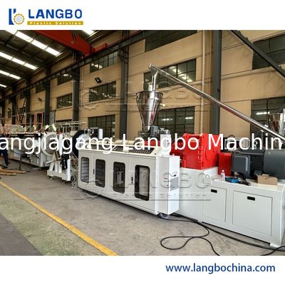 PLC Control PVC Conduit Plastic Pipe Extruder , Plastic Pipe Making Machines