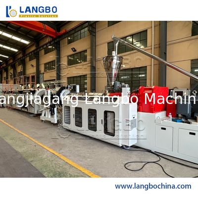 PLC control PVC Pipe Production Line high output and productivity