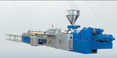 Plastic PE Conical Twin Screw Extruder Machine For Single Wall Corrugated Pipe