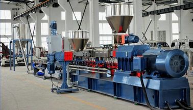 LDPE Hdpe Double Screw Extruder Machine , PVC PE Corrugated Pipe Making Machine