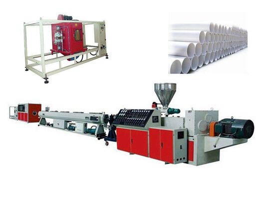  Motor Conical Twin Screw Extruder For PVC Water Supply System Pipe