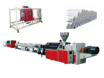 Siemens Motor Conical Twin Screw Extruder For PVC Water Supply System Pipe