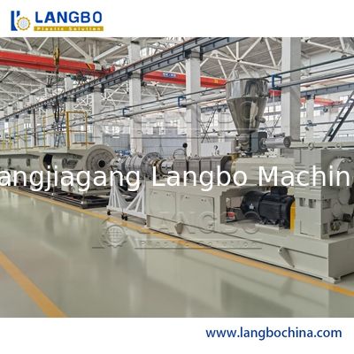 150KG/High Capacity PVC Pipe Extrusion Line with Dust / Chip Free Cutting System