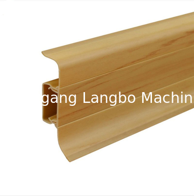 Conical Double Twin Screw Plastic Baseboard Extrusion PVC Skirting Profiles Extruder Production Line Making Machine