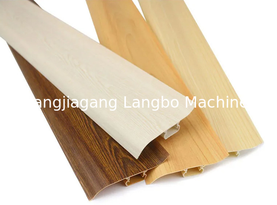 Conical Double Twin Screw Plastic Baseboard Extrusion PVC Skirting Profiles Extruder Production Line Making Machine