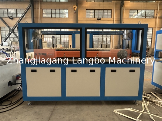 Conical Double Twin Screw Plastic Baseboard Extrusion PVC Skirting Profiles Extruder Production Line Making Machine