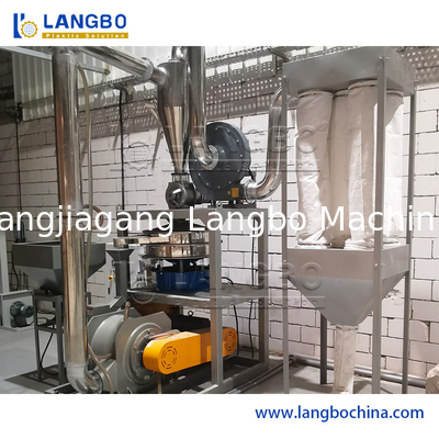 PVC Plastic Grinding Pulverizer Machine For Wasted Plastic Wasted Pipe Or Profile Powder Production