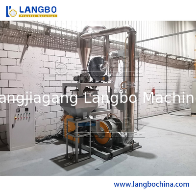 PVC Plastic Grinding Pulverizer Machine For Wasted Plastic Wasted Pipe Or Profile Powder Production