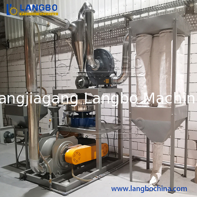 High Capacity 500-1000KG/HR Plastics Pellet Recycling Pulverizer With 37KW Motor Power