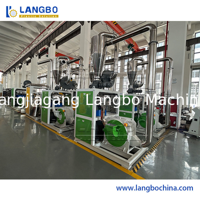 PVC Granules Powder Plastic Pulverizer Grinder With Cooling System