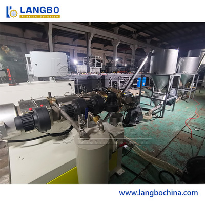 Recycled Pellets PVC Plastic Extruder Granulating Machine Production Line