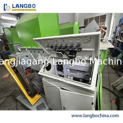 HDPE Bucket Waste Pallet Shredding Big Plastic Tank Single Shaft Shredder Machine