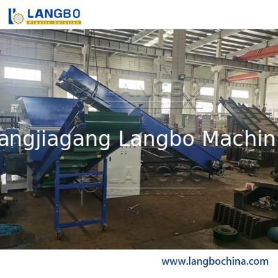 Plastic Recycling Shredder Crusher PP Bottle PE Film HDPE Blue Barrel PVC Profile Pipe ABS Pet Bottles PC Waste Crushing