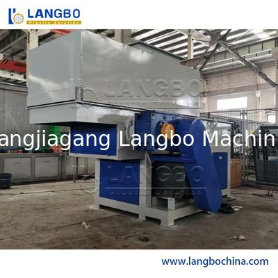 Single Double Shaft Rubber Tire Waste Plastic Bottle Metal Scrap Shredder Machine