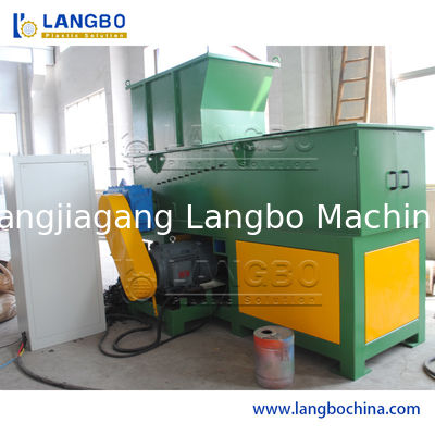 HDPE Pipe Single Shaft Shredder Rubber Head Plastic Waste Recycling Shredder Machine