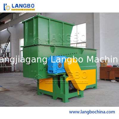 Single Double Shaft Rubber Tire Waste Plastic Bottle Metal Scrap Shredder Machine