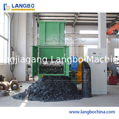 Single Shaft Shredder For Plastic Melt Lumps 110KW