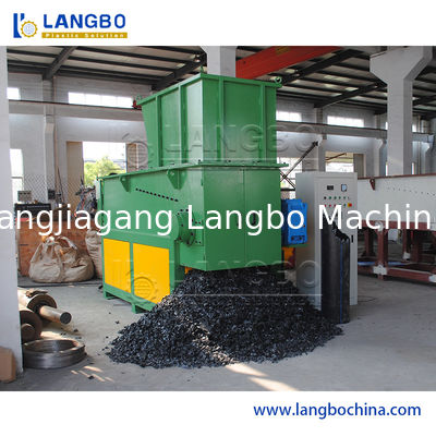 HDPE Pipe Single Shaft Shredder Rubber Head Plastic Waste Recycling Shredder Machine