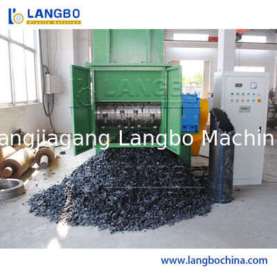 HDPE Pipe Single Shaft Shredder Rubber Head Plastic Waste Recycling Shredder Machine