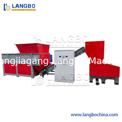 Full-Auto PC ABS PS PP PE PET PVC Bottle Waste Plastic recycling single shaft shredder machine