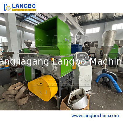 Single Shaft HDPE Lumps Pipe Plastic E-Waste Wood Metal Material Plastic Film Bottle Bag Barrel Block Woven Bag Tons Bag Raffia Bag Shredder Machine