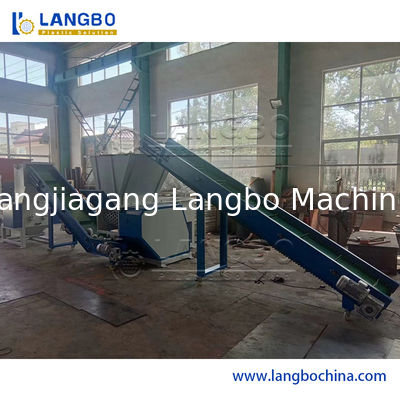 Powerful Horizontal Plastic Shredder Machine for PVC PE Corrugated Pipes Tubes Trays Pallets Pet PVC PC EVA ABS Daily Materials Crushing Shredding