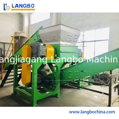 Powerful Horizontal Plastic Shredder Machine for PVC PE Corrugated Pipes Tubes Trays Pallets Pet PVC PC EVA ABS Daily Materials Crushing Shredding